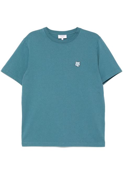 Blue fox head t-shirt Maison kitsuné - men